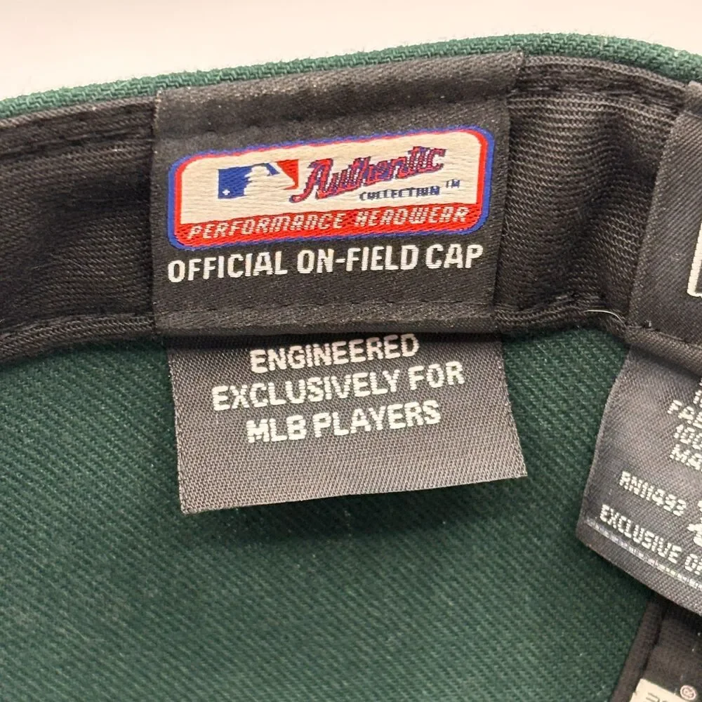 Oakland Athletics New Era On Field Hat Cap 2018 50 Years A's Patch Fitted 7 1/2